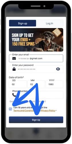 Confirm your age at Spindog Casino