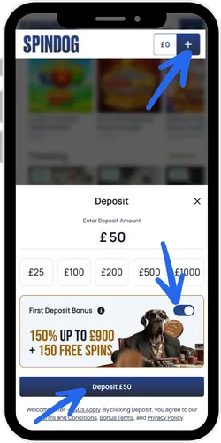 Start playing at Spindog Casino